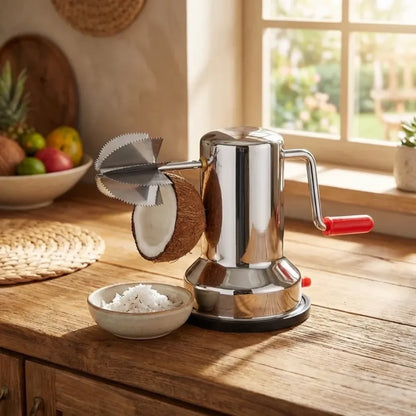 Steel coconut scraper - home & kitchen