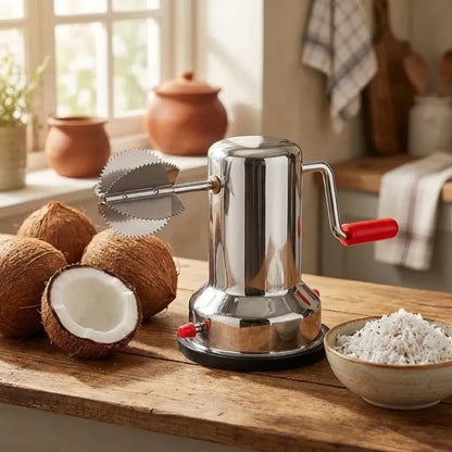 Steel coconut scraper - home & kitchen
