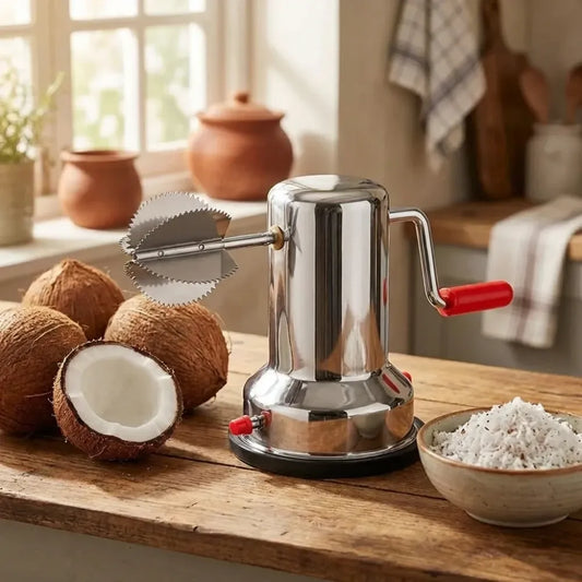 Steel coconut scraper - home & kitchen