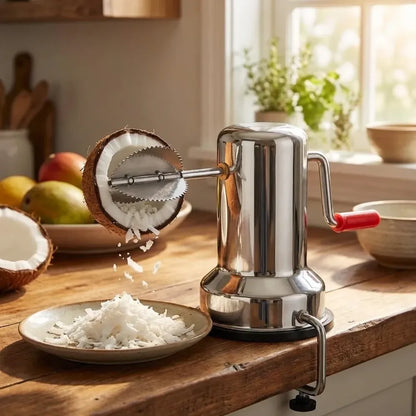 Steel coconut scraper - home & kitchen