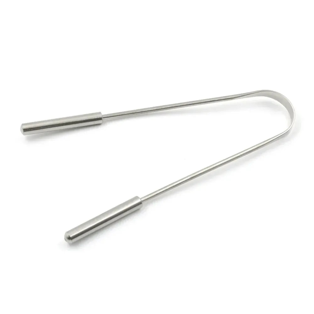 Steel & copper tongue cleaner - health care