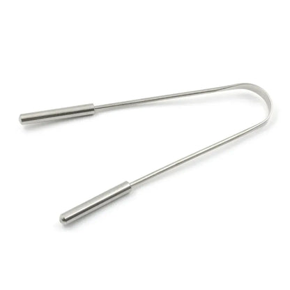 Steel & copper tongue cleaner - health care