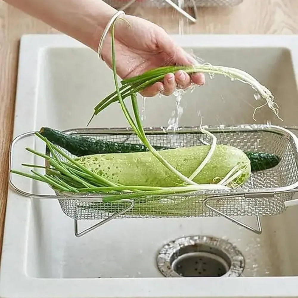 Steel mesh kitchen colander - potential heroes