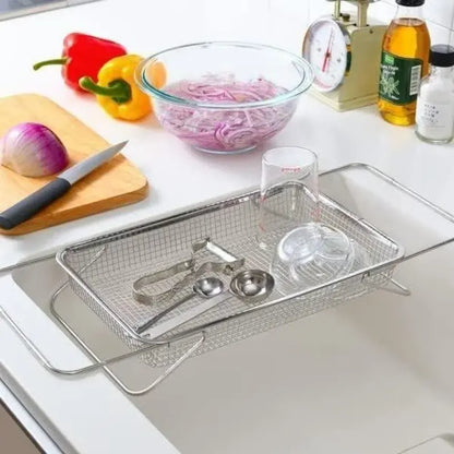 Steel mesh kitchen colander - potential heroes