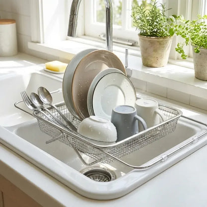 Steel mesh kitchen colander - potential heroes