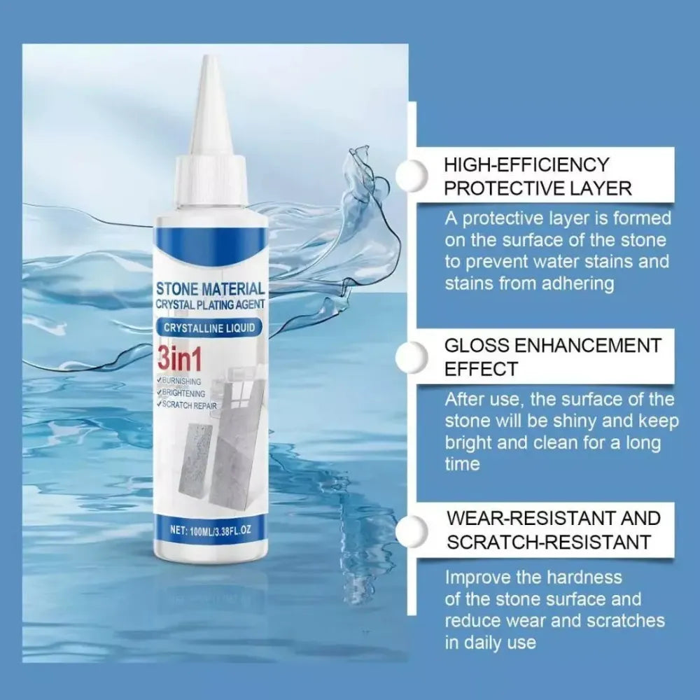 Stone crystal plating agent