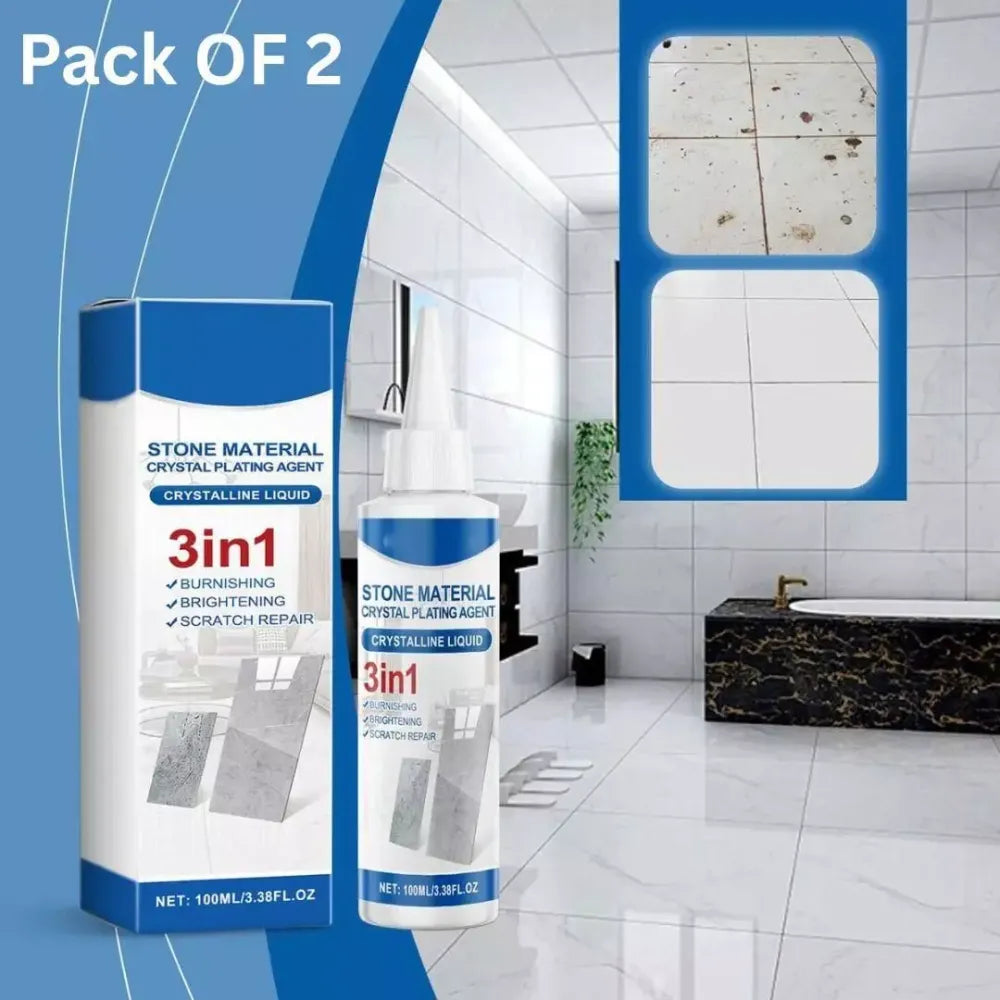 Stone crystal plating agent