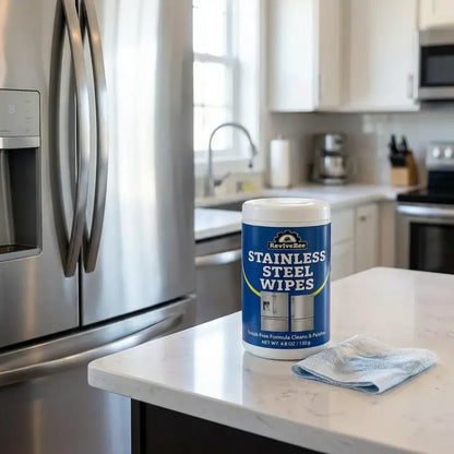 Streak-free steel wipes - home essentials