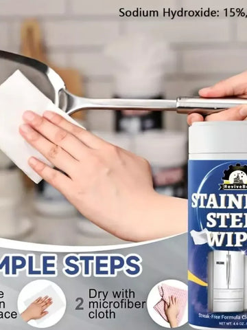 Streak-Free Steel Wipes