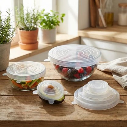 Stretch silicone food covers - kitchen tool