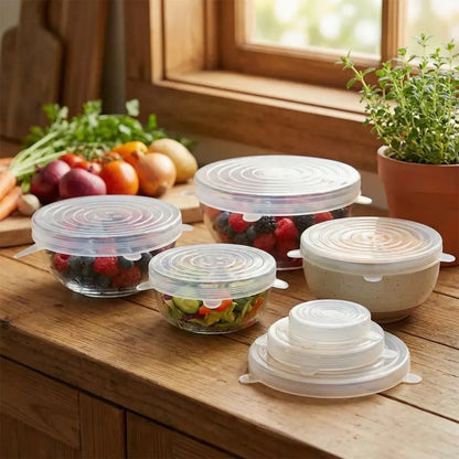 Stretch silicone food covers - kitchen tool