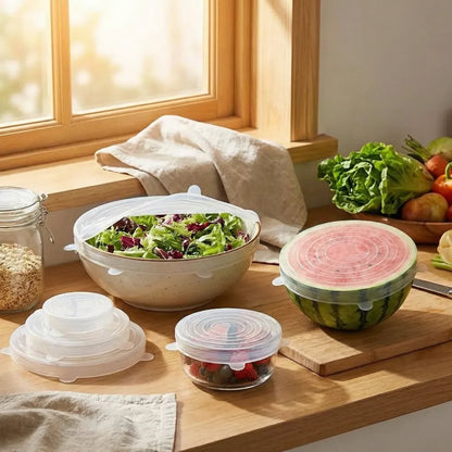 Stretch silicone food lids - home essentials