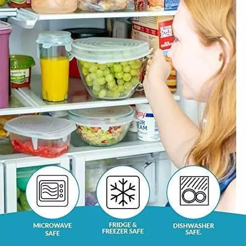 Stretch silicone food lids - home essentials