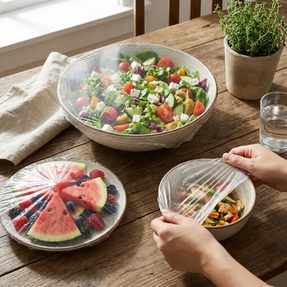 Stretchable food storage covers