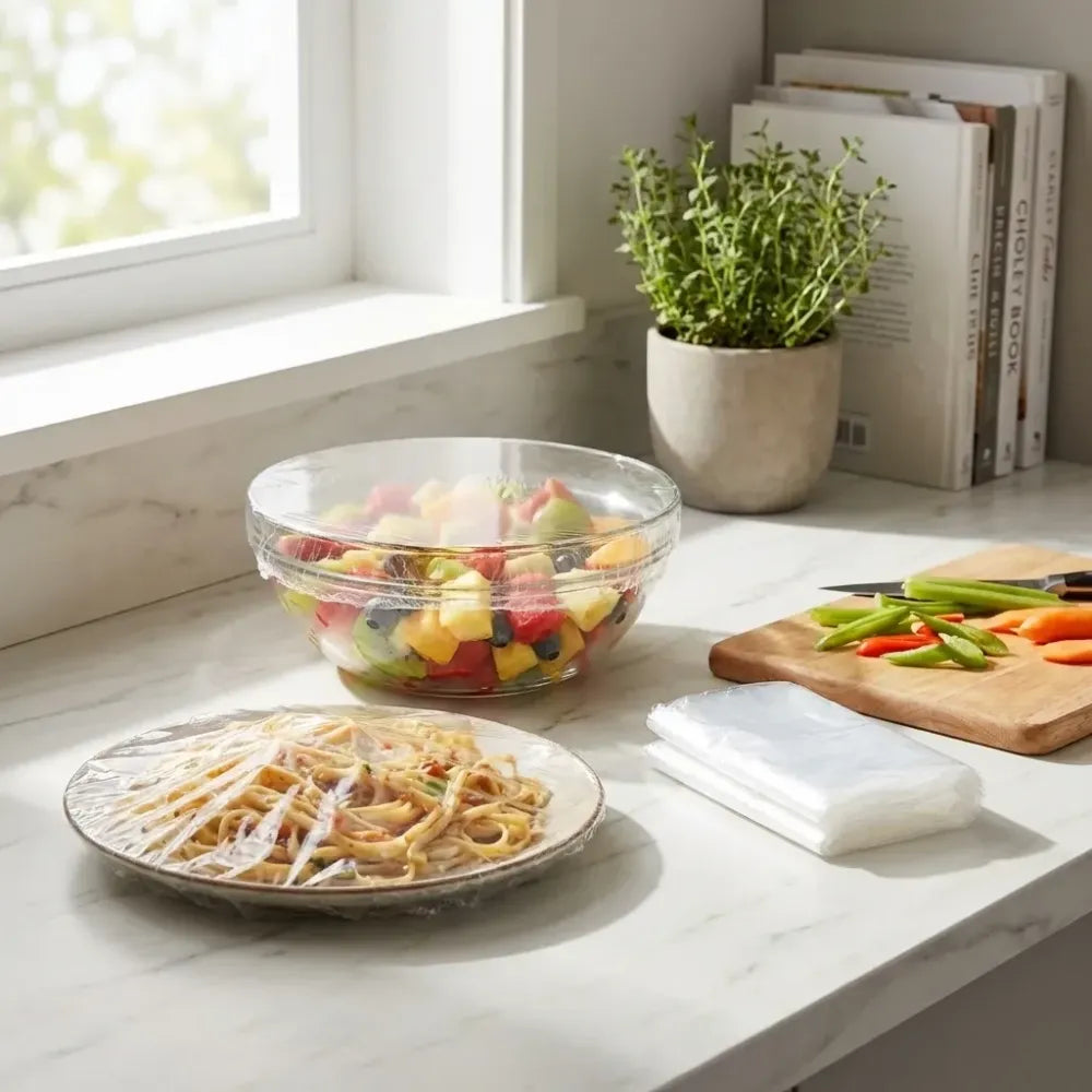Stretchable food storage covers