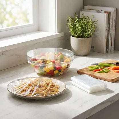 Stretchable food storage covers