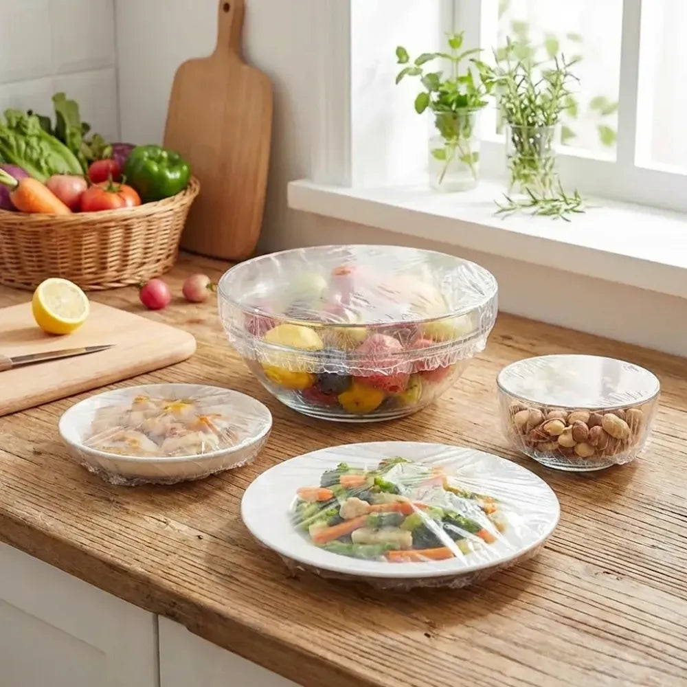 Stretchable food storage covers