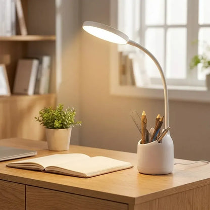 Study table with pen holder