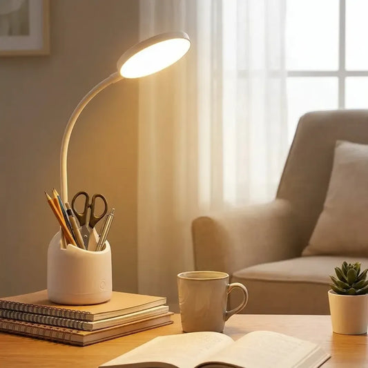 Study table with pen holder