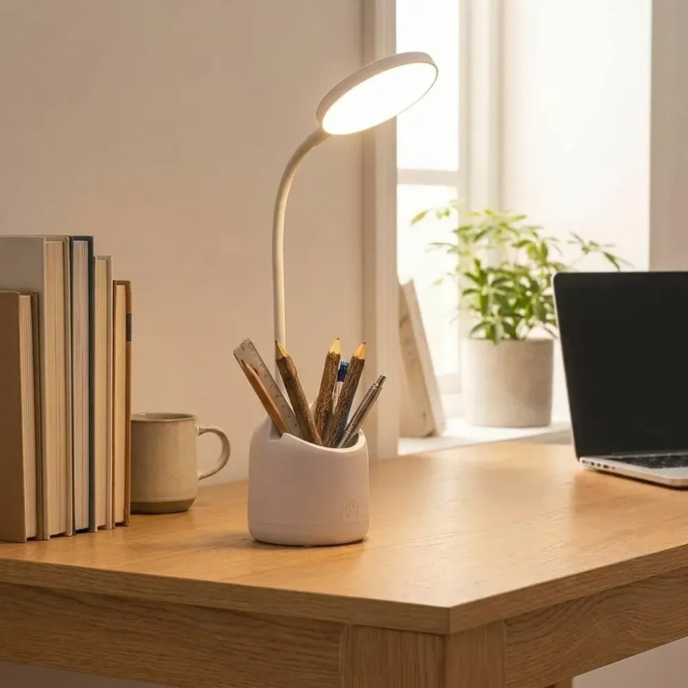 Study table with pen holder