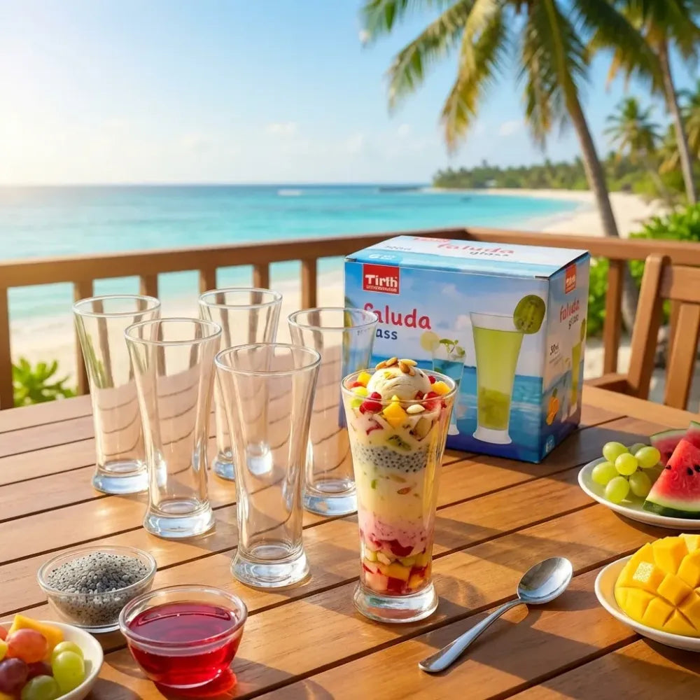 Stylish faluda glass set - home & kitchen