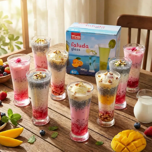 Stylish faluda glass set - home & kitchen
