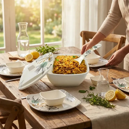 Stylish plastic dinnerware set - home & kitchen