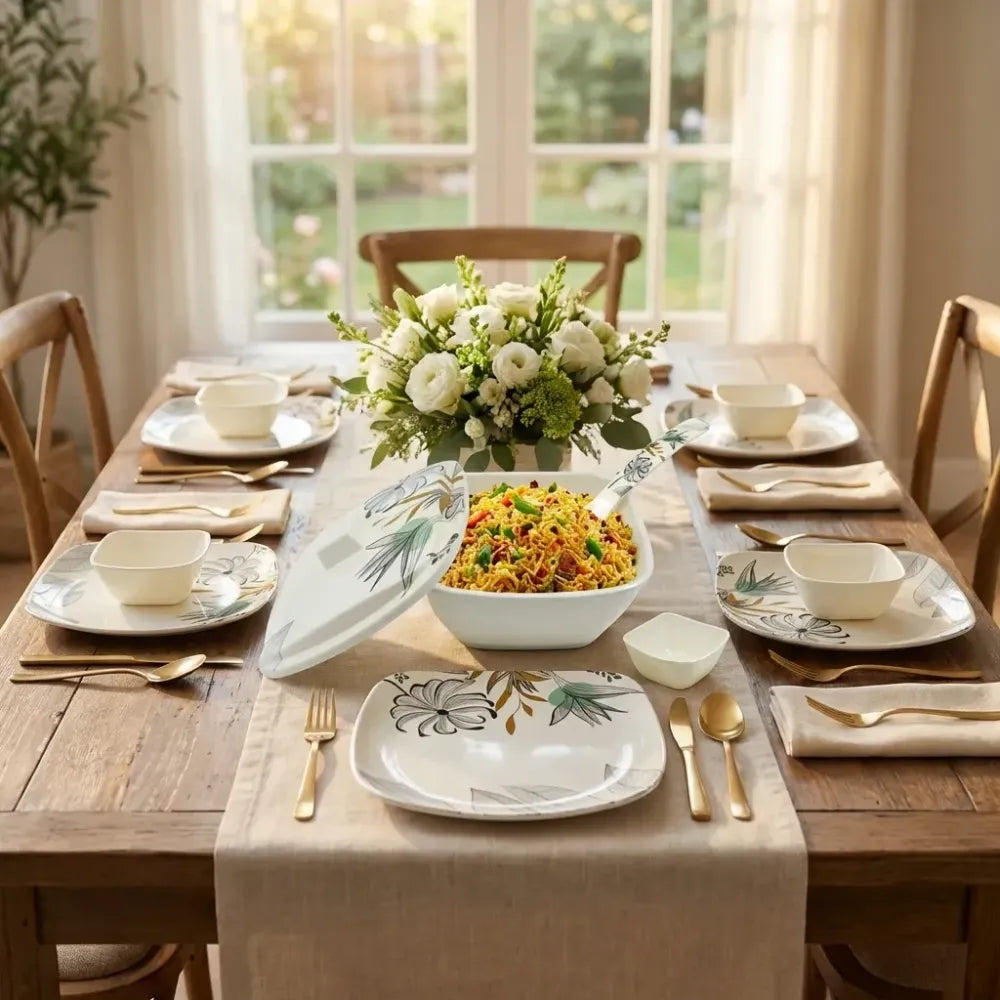 Stylish plastic dinnerware set - home & kitchen