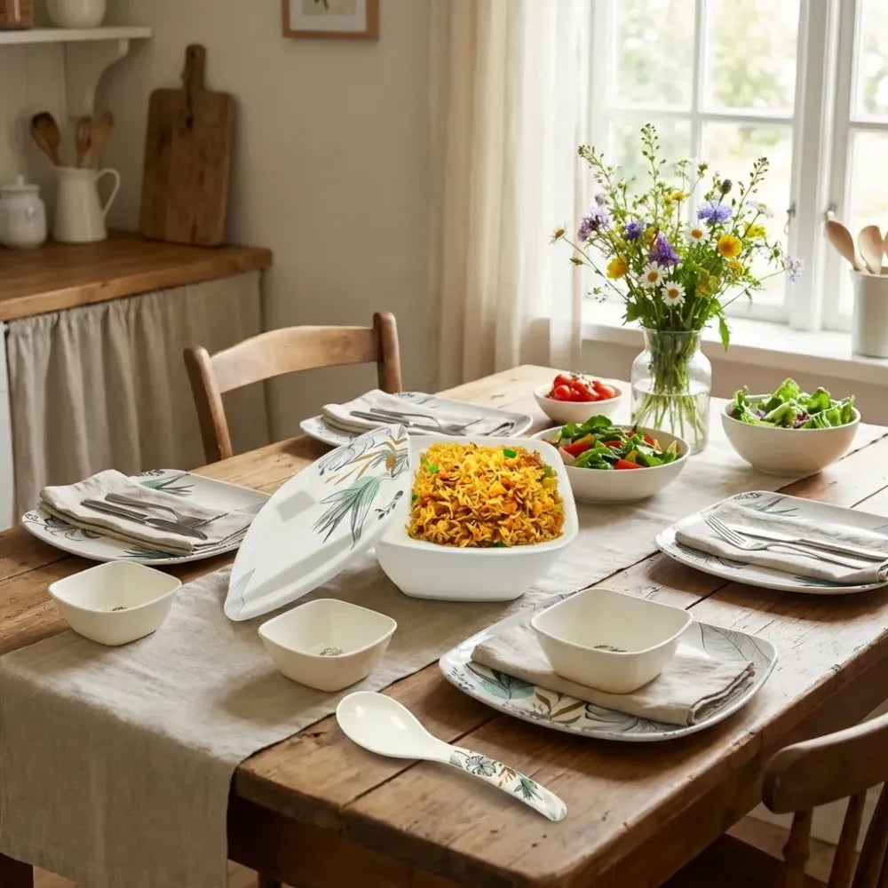 Stylish plastic dinnerware set - home & kitchen