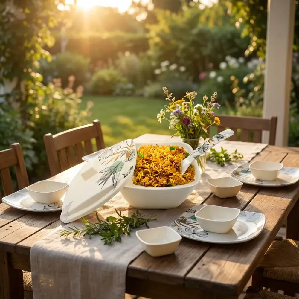 Stylish plastic dinnerware set - home & kitchen