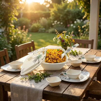 Stylish plastic dinnerware set - home & kitchen