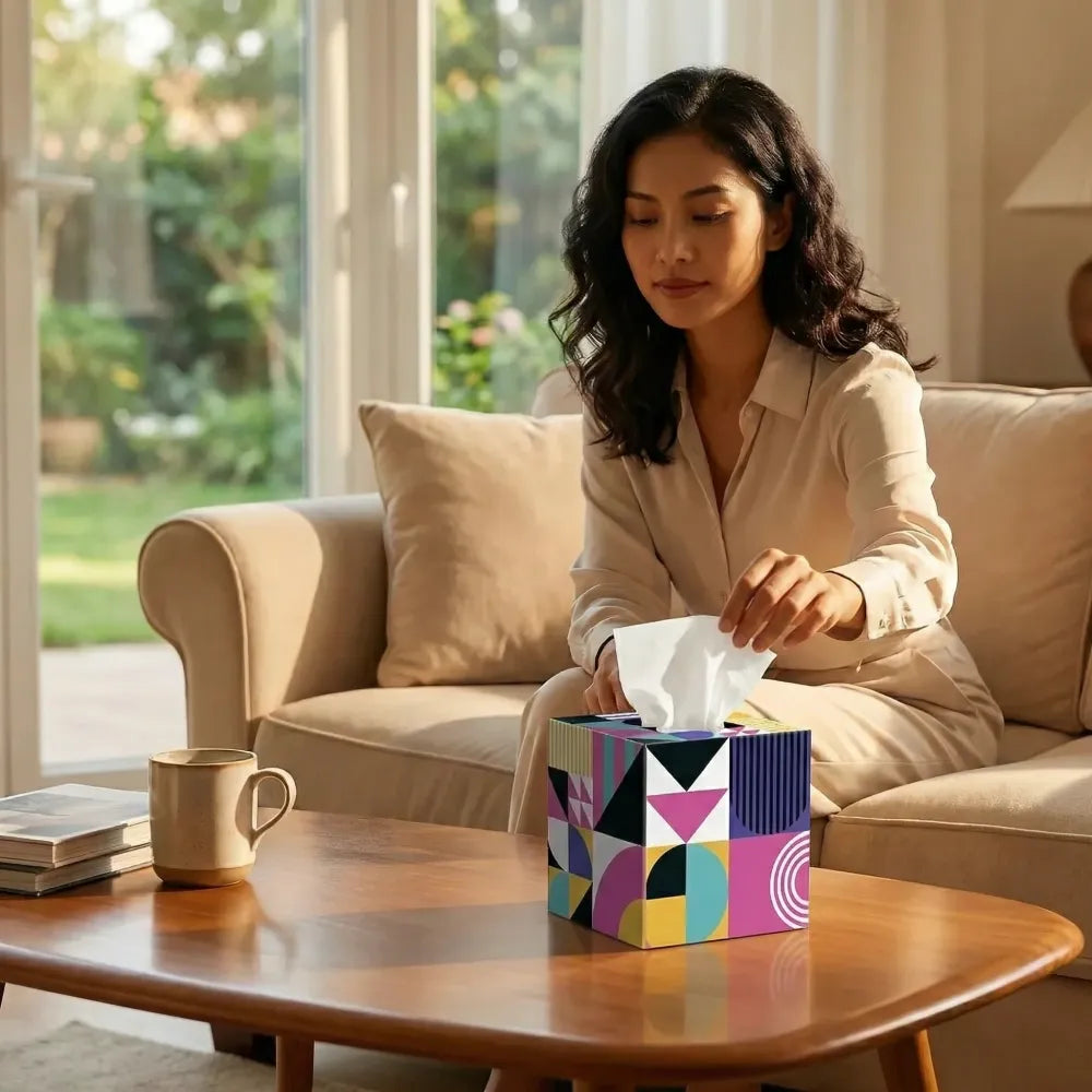 Stylish tissue cube box - home & kitchen