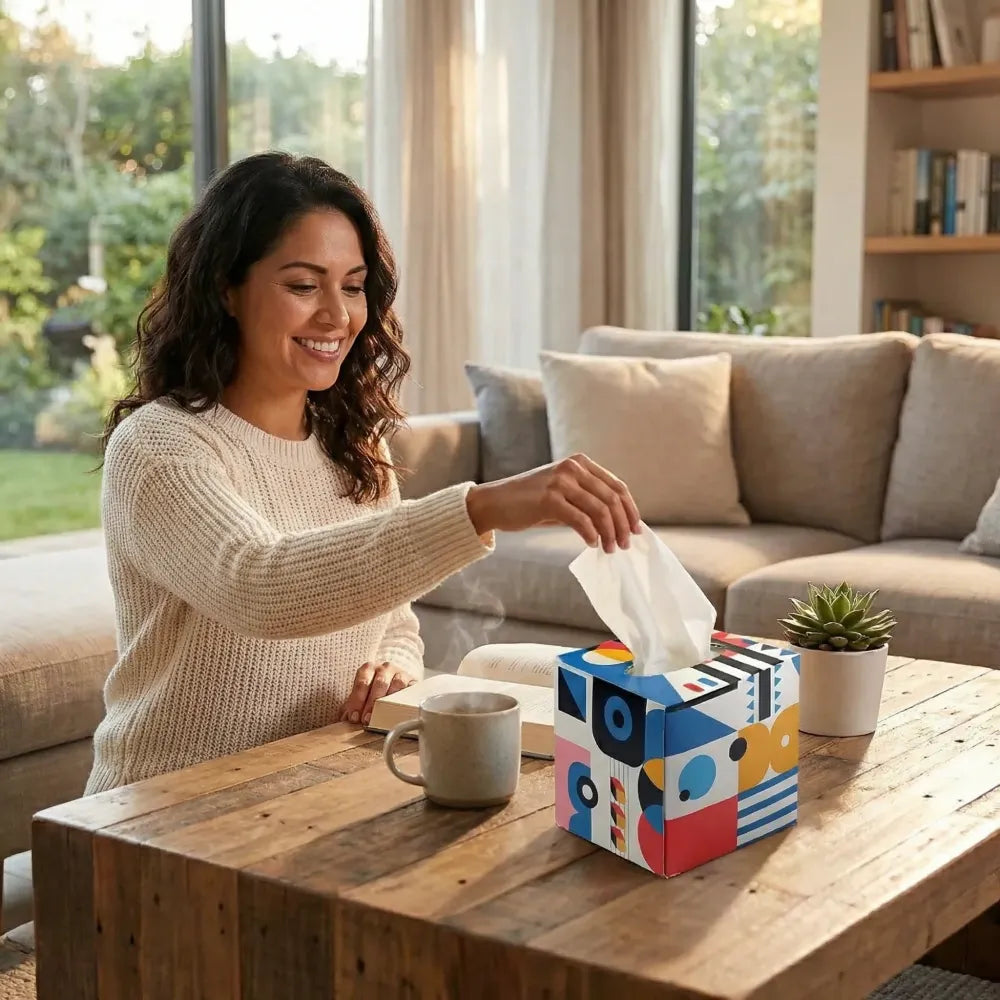 Stylish tissue cube box - home & kitchen
