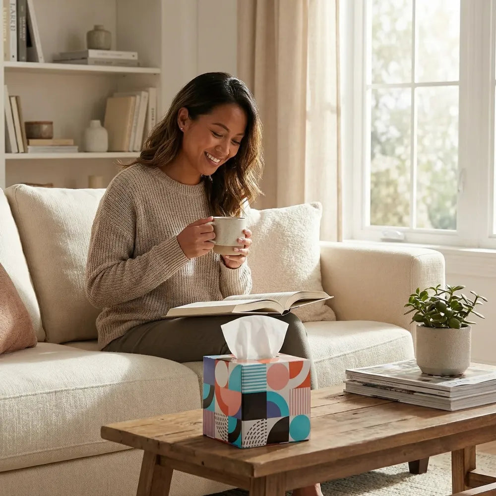 Stylish tissue cube box - home & kitchen