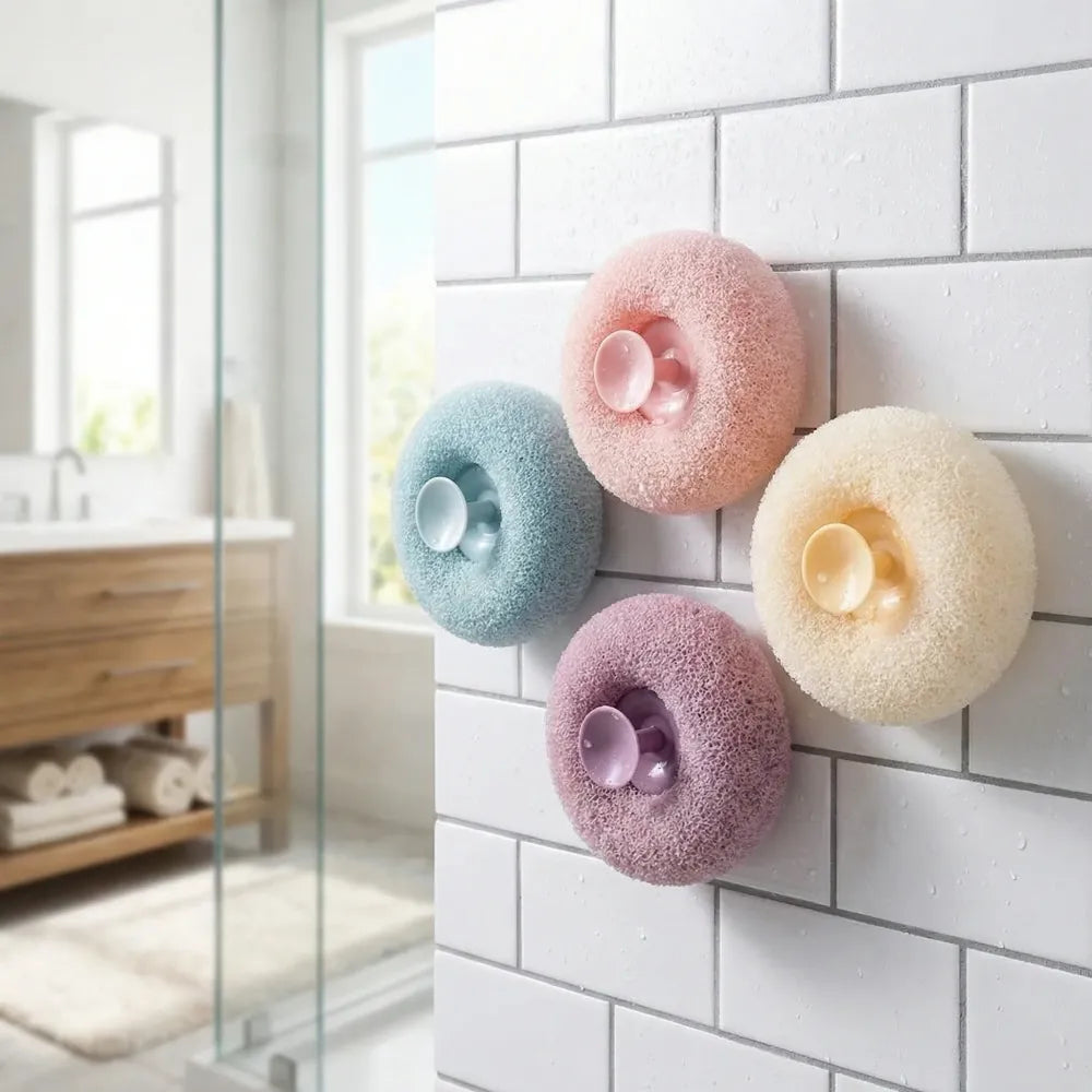 Sucker back scrubber