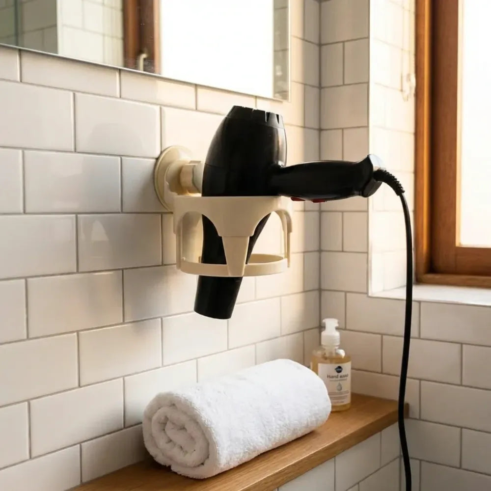 Suction cup hair holder - home improvement