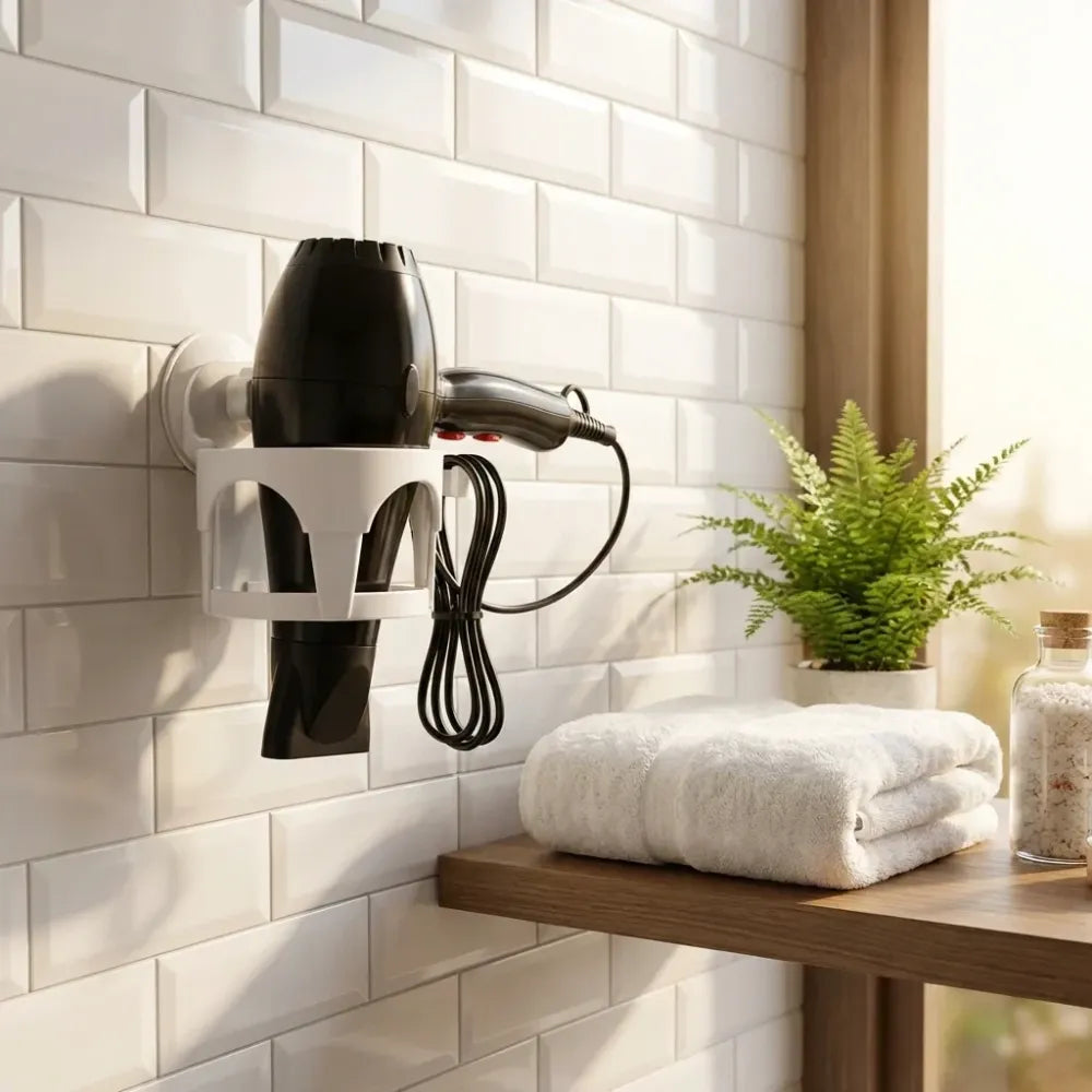 Suction cup hair holder - home improvement