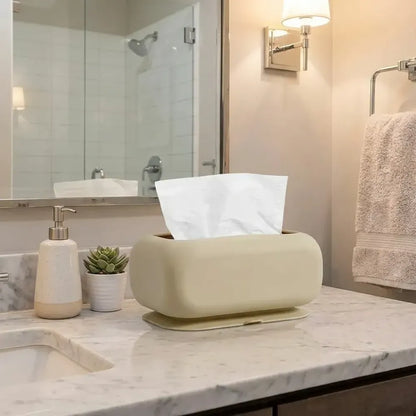 Suction cup silicone tissue box – square