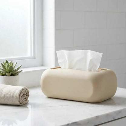 Suction cup silicone tissue box – square