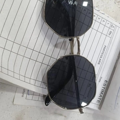 Suga octagon round black sunglass