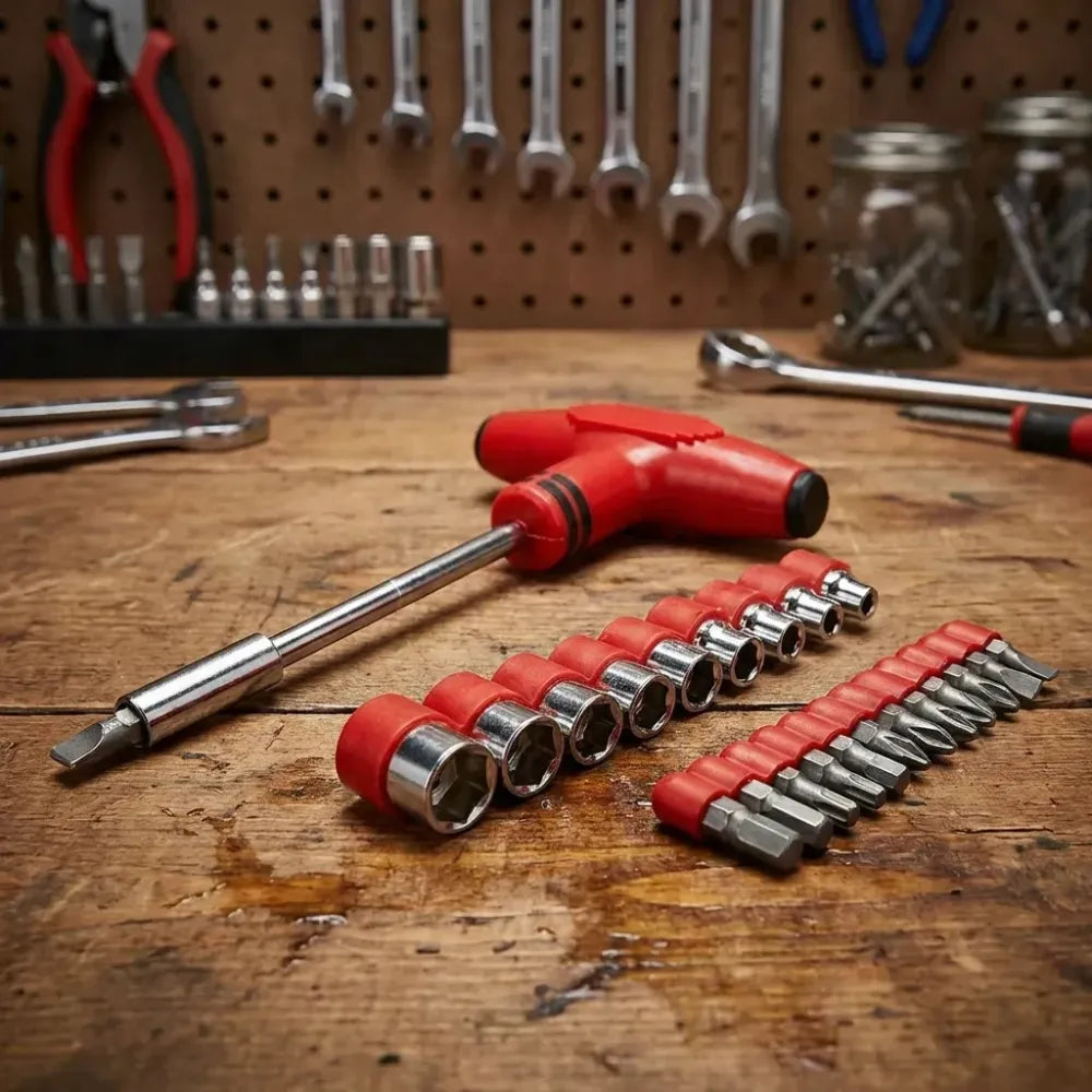 T-shape screwdriver ratchet set – 24pcs