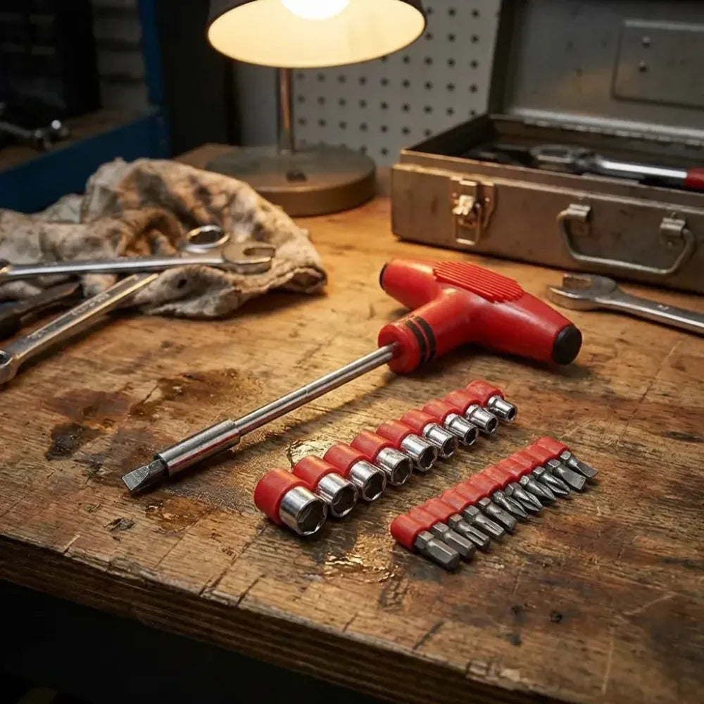 T-shape screwdriver ratchet set – 24pcs