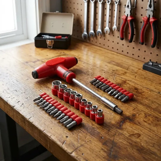 T-shape screwdriver ratchet set – 24pcs