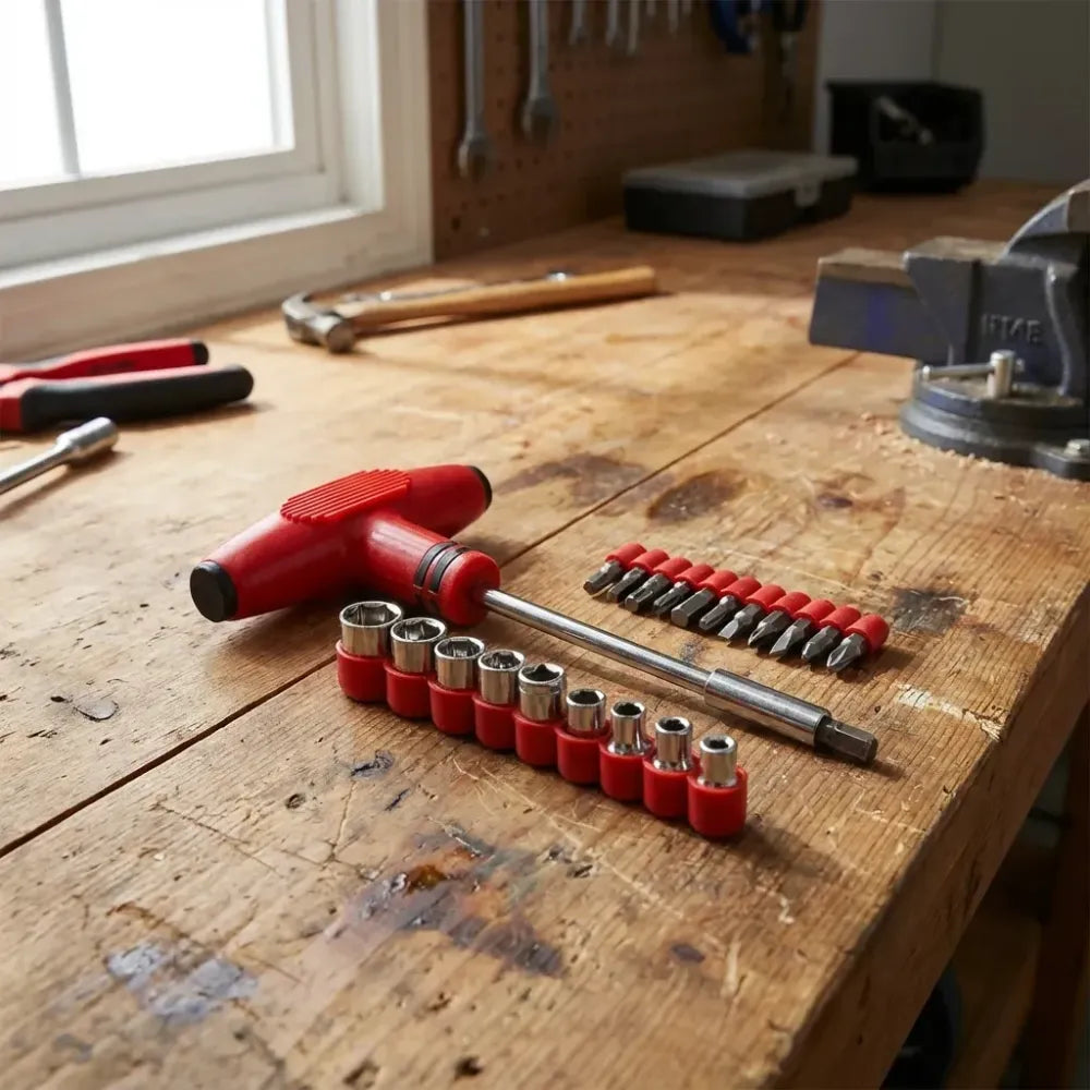 T-shape screwdriver ratchet set – 24pcs