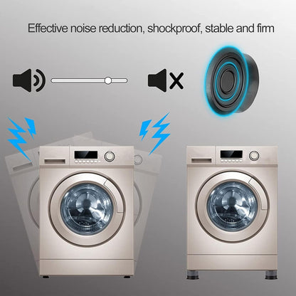 Round Washing Machine Support Pad (4 Pcs Set) - Home Improvement