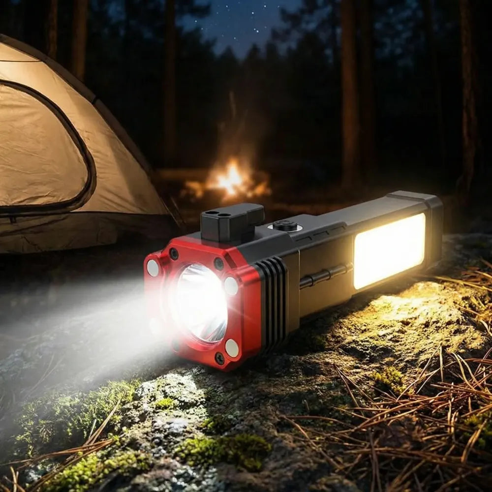 Tactical survival flashlight