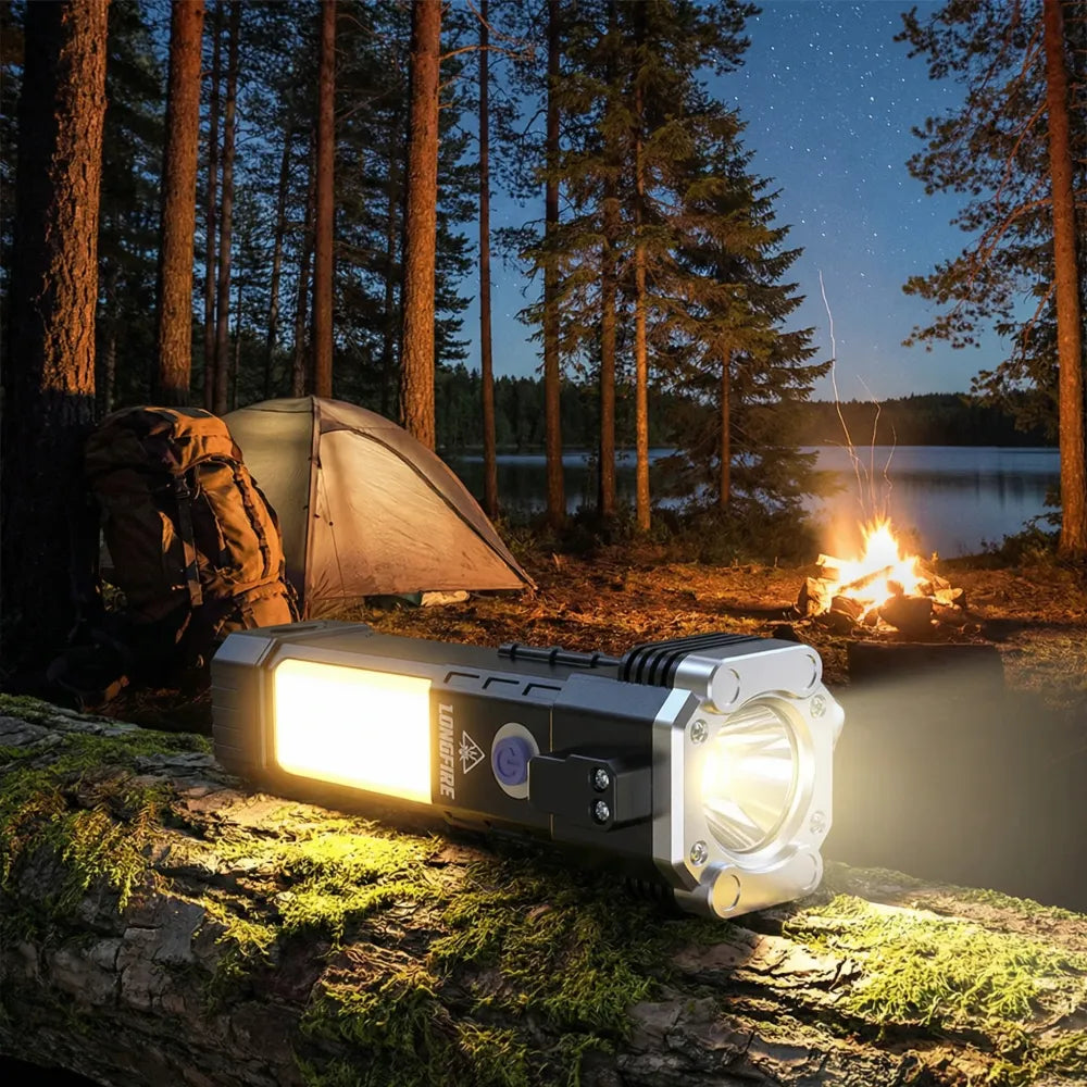 Tactical survival flashlight
