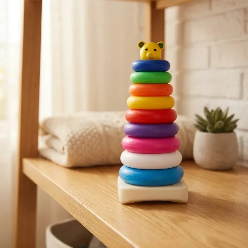 Teddy bear stacking rings - toys