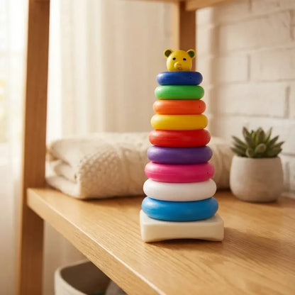 Teddy bear stacking rings - toys