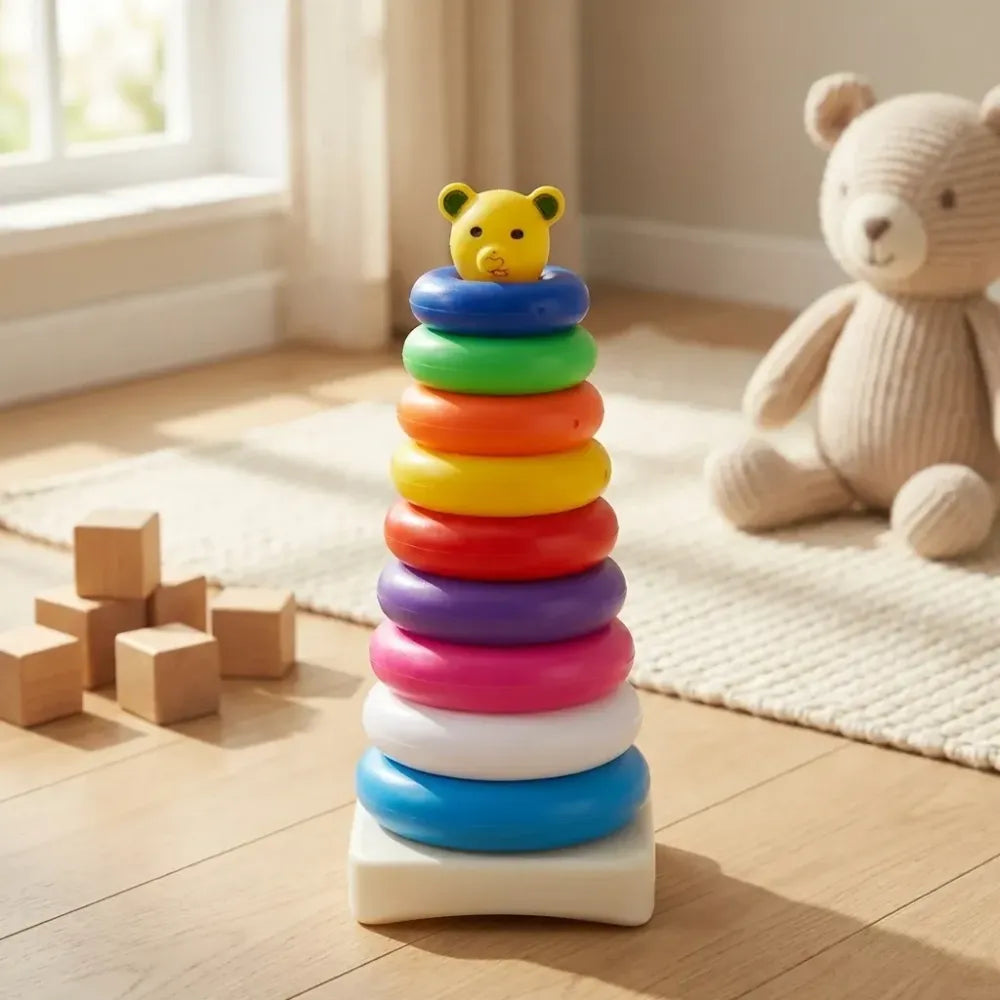 Teddy bear stacking rings - toys